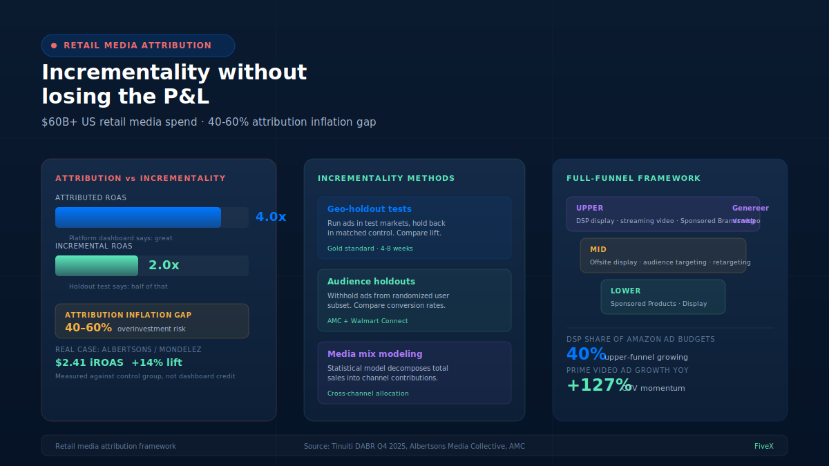 Retail media attribution: how to read incrementality without losing the P&L
