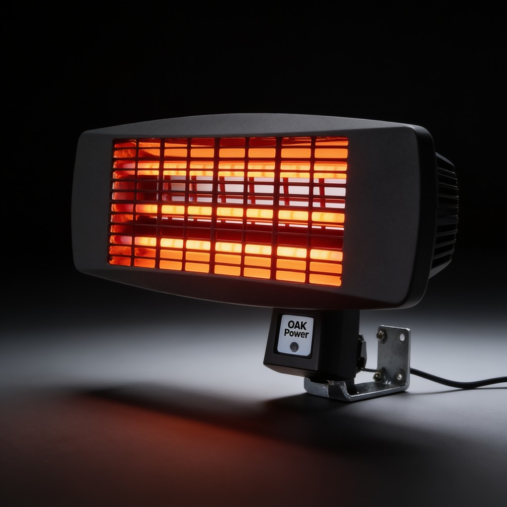On-brand patio heater lifestyle photo generated to match the marketplace listing